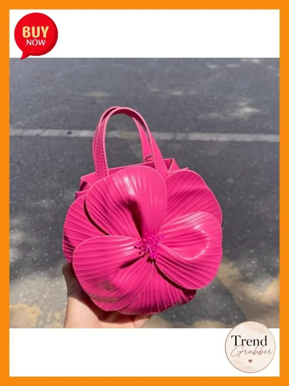Mini Flower Evening Purse Floral Clutch for Women PU Leather Handbag with Chain